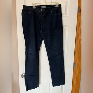 Size 17 brand dark blue denim jeans 99% cotton 1% SPANDEX